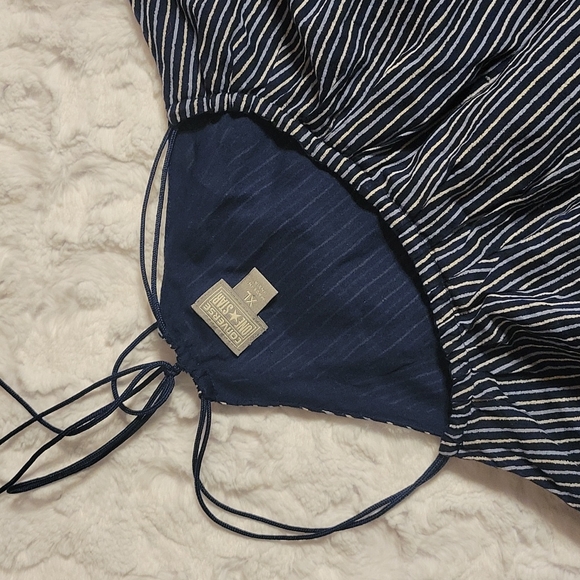 Converse One Star Blue Striped Tank Top, Women's Extra Large, Like New! - Picture 2 of 5